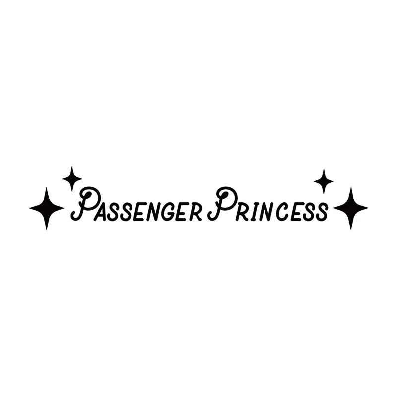 Princess Vinyl Car Sticker – Cute Passenger Princess Decal