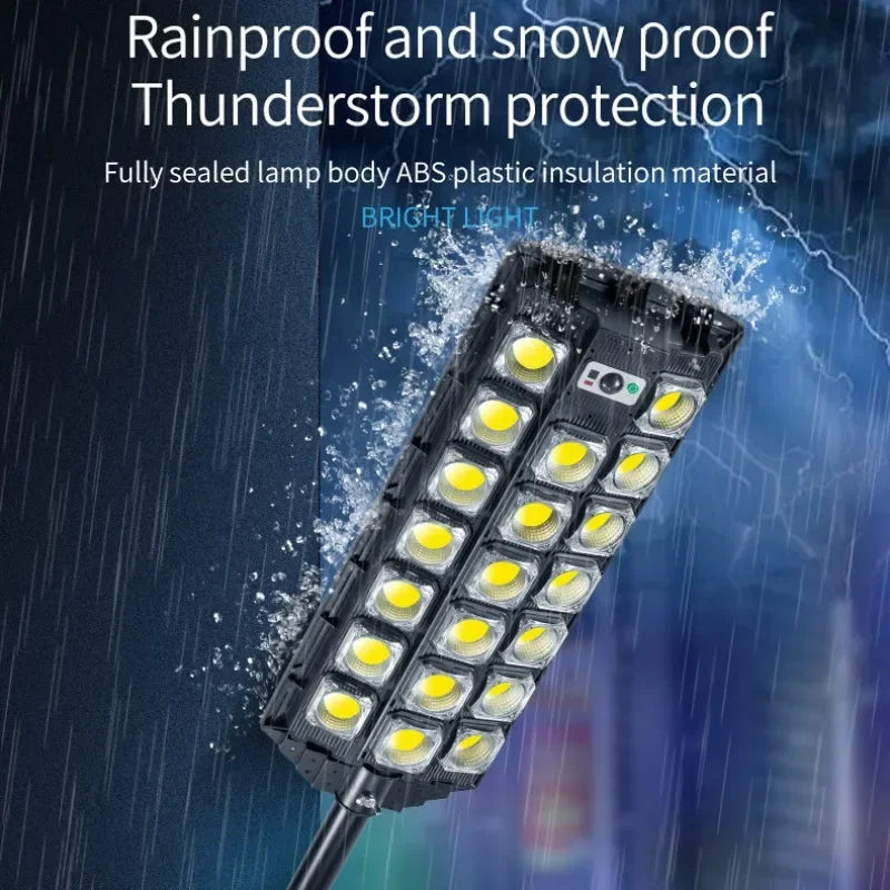 Solar Power Street Light Motion Sensor LED Solar Led Outdoor Lighting 3 Mode Lighting IP66 Waterproof COB Security Lamp for Yard Zpaxo