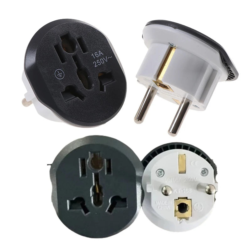 16A Universal EU Travel Adapter – UK US AU to EU Plug