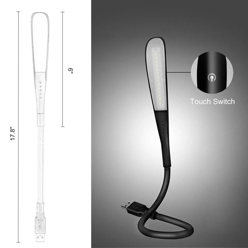 POCKETMAN Mini USB LED Touch Lamp for Laptop, PC & Reading