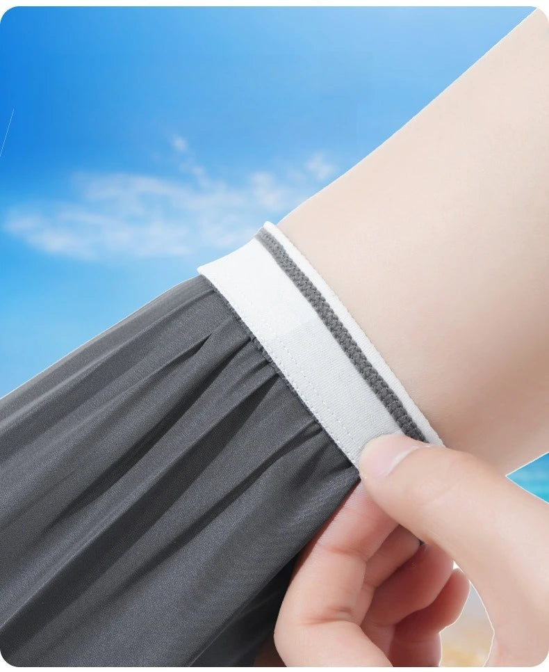 Sun protection sleeve for women loose fitting UV resistant breathable in summer touch screen driving sun protection sleeve Zpaxo