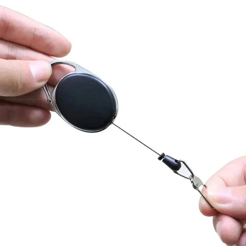 Retractable Keychain Badge Holder – ID Card & Key Ring Clip