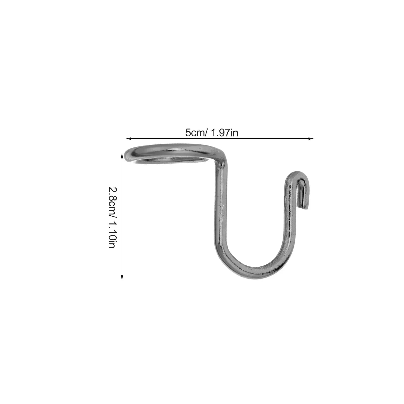 10Pcs Clothes Hanger Connector Hooks Wardrobe Space Saving Clips Cascading Extender Hooks Closet Organizer for Heavy Clothes Zpaxo Black