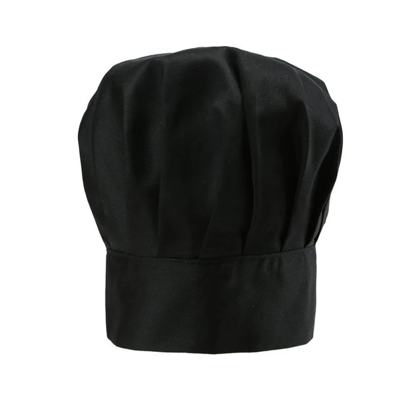 High22/29cm Cook Cap White Chef Hat Waiter Waitress Kitchen Work Hat Hotel Restaurant Canteen Bakery Baker Household Cooking Cap Zpaxo black One Size