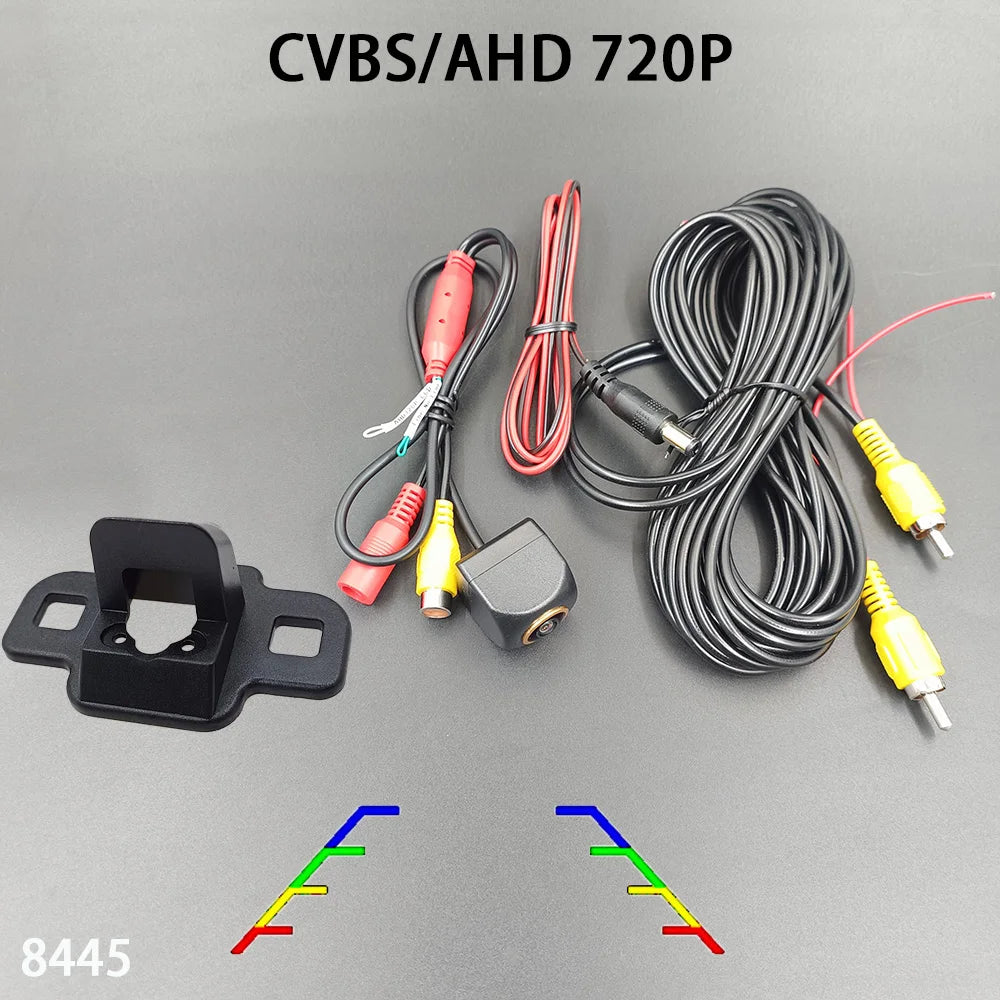Toyota RAV4 Wildlander Rear View Camera Install Bracket License Plate Zpaxo 8445 CCD AHD 720P China Mainland