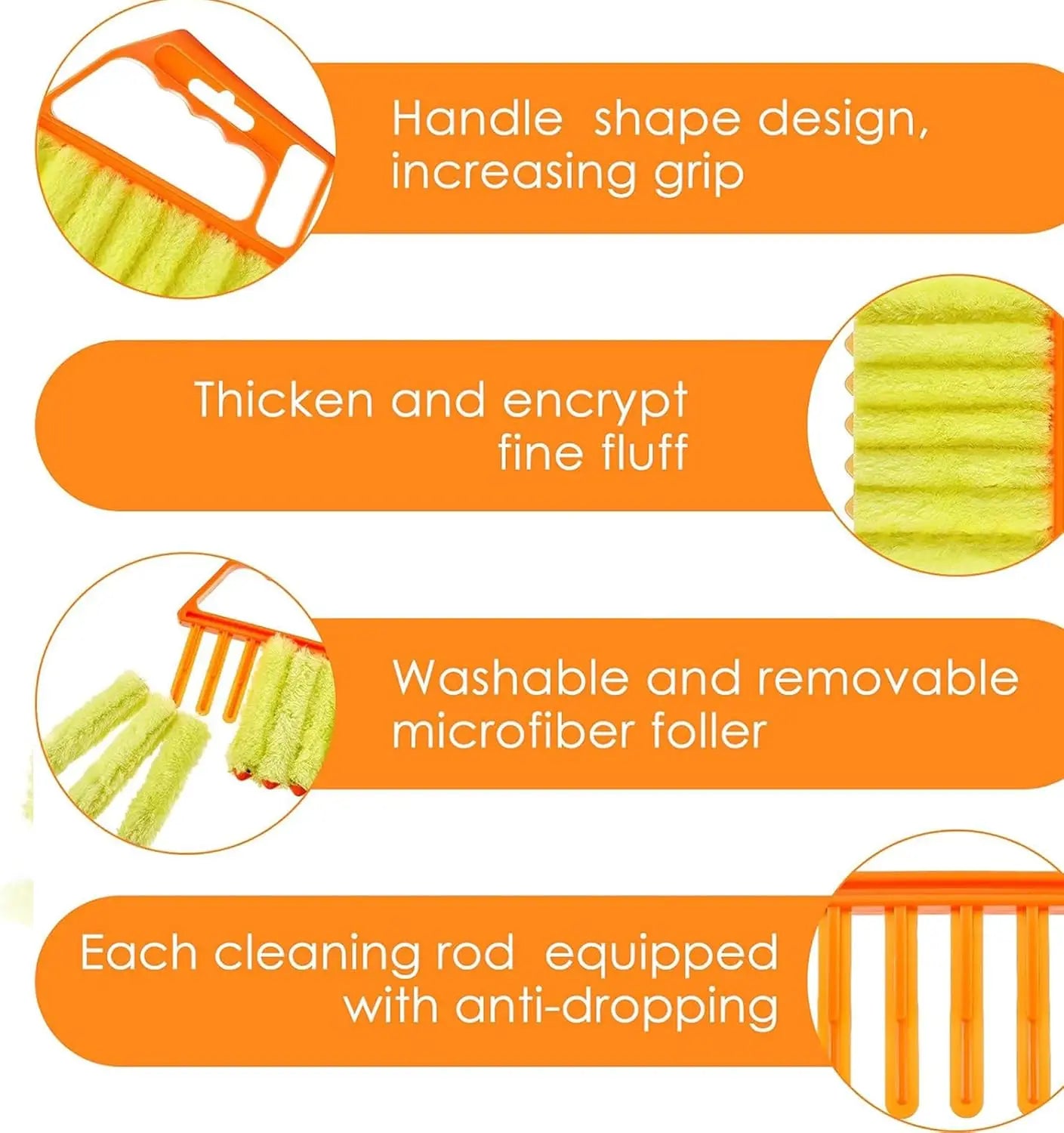 2-Pack Blind Cleaning Kit – Fiber Duster & Mist Spray Bottle