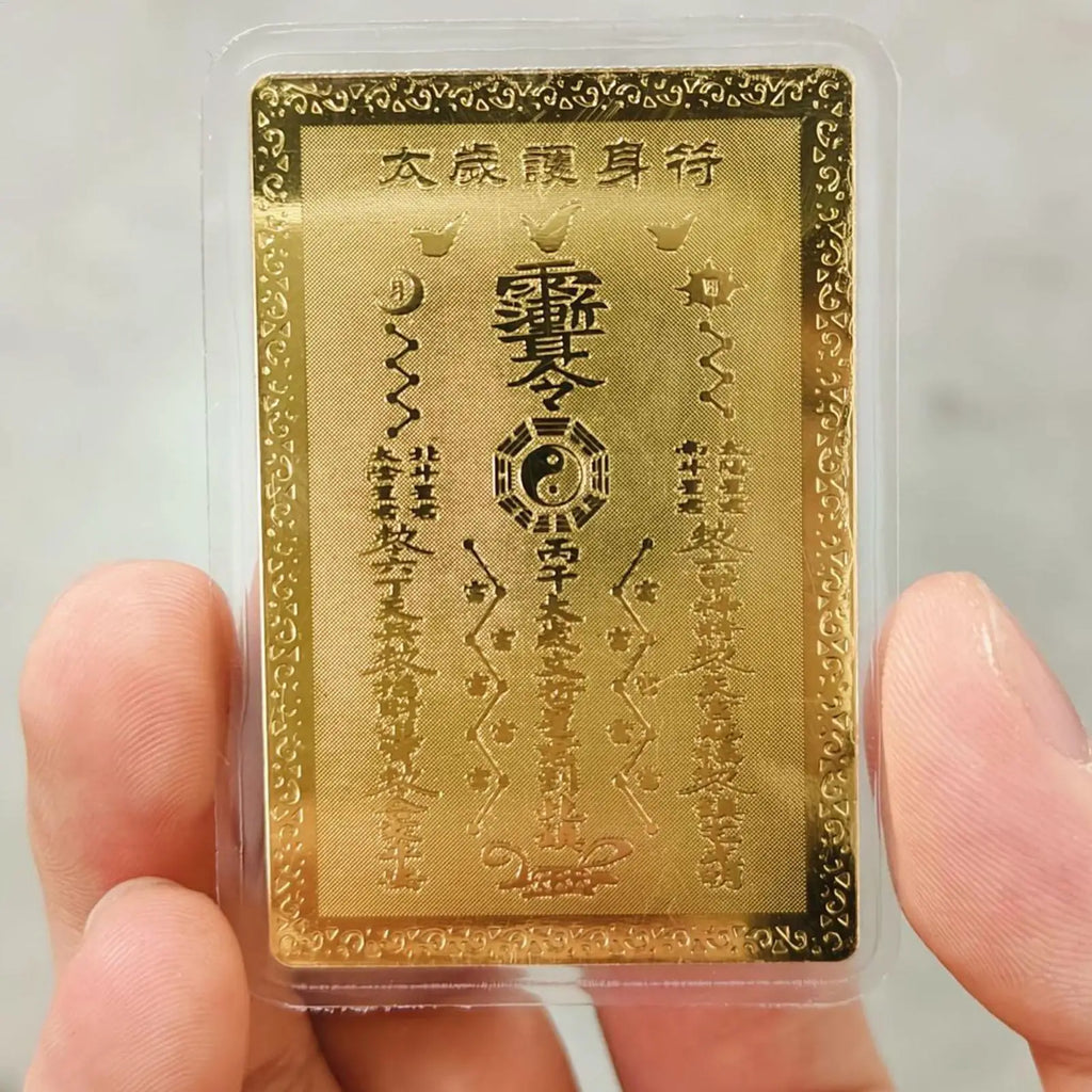 Chinese Tai Sui Horse Card Good Luck Wealth Prosperity Decoration