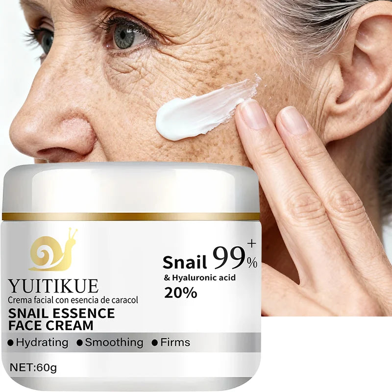 YUITIKUE 99% Snail Essence Face Cream – Hyaluronic Acid 60g Snail Essence Face Cream Zpaxo