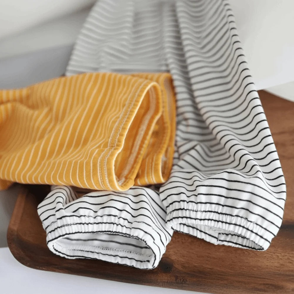 1 Pair Retro Sun Protection Sleeves Striped Design UV Protection Ice Silk Sleeves Japanese Style Breathable UV Resistant Sleeves Zpaxo