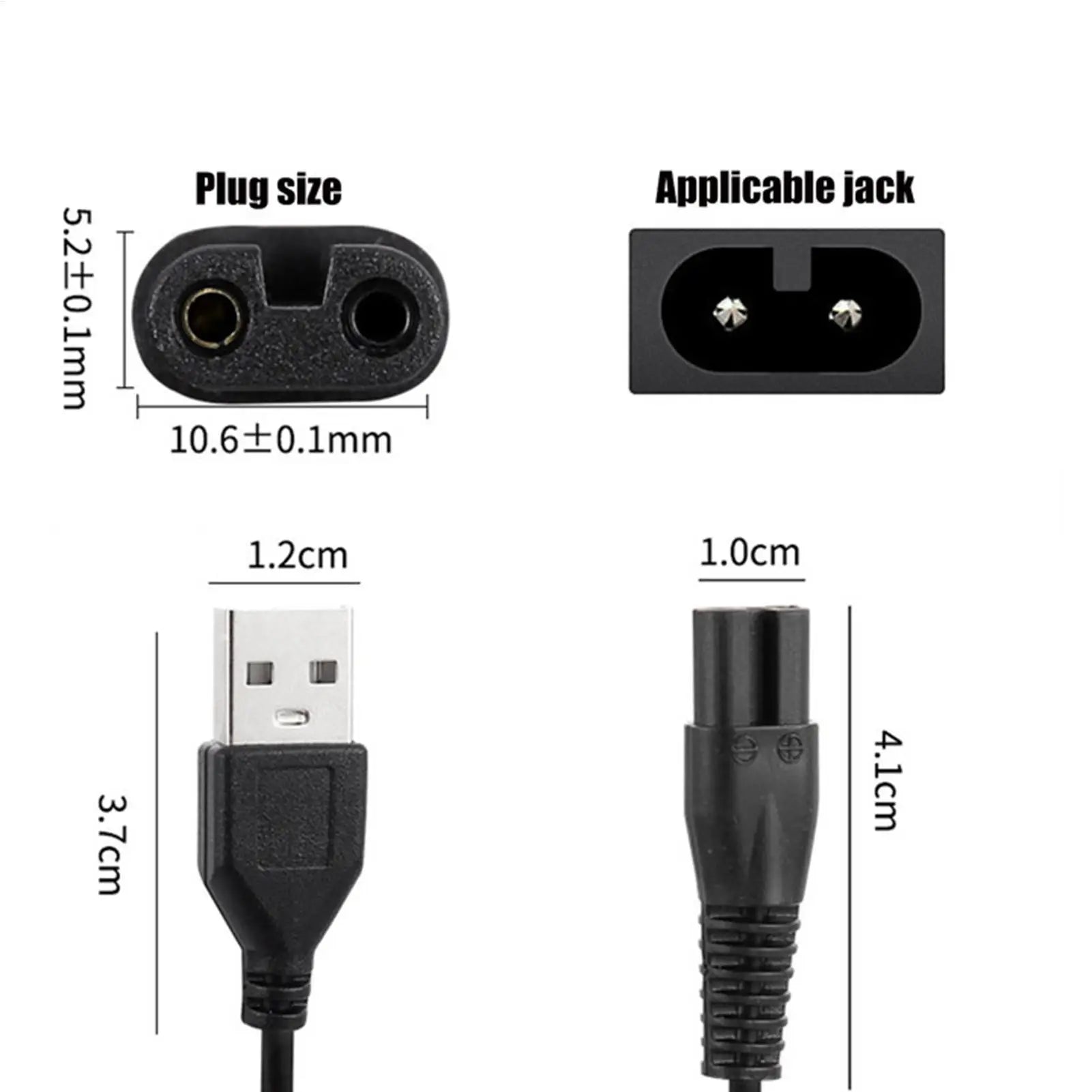 USB Charging Cable Power Cord Charger Wire Meridian Grooming Electric