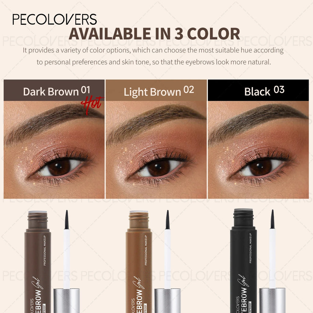 1PC Lazy Makeup Eyebrow Enhancers Liquid Gel Long Lasting Waterproof Easy To Wear Tear Peel-off Brow Tattoo Tint Eyes Brows Zpaxo