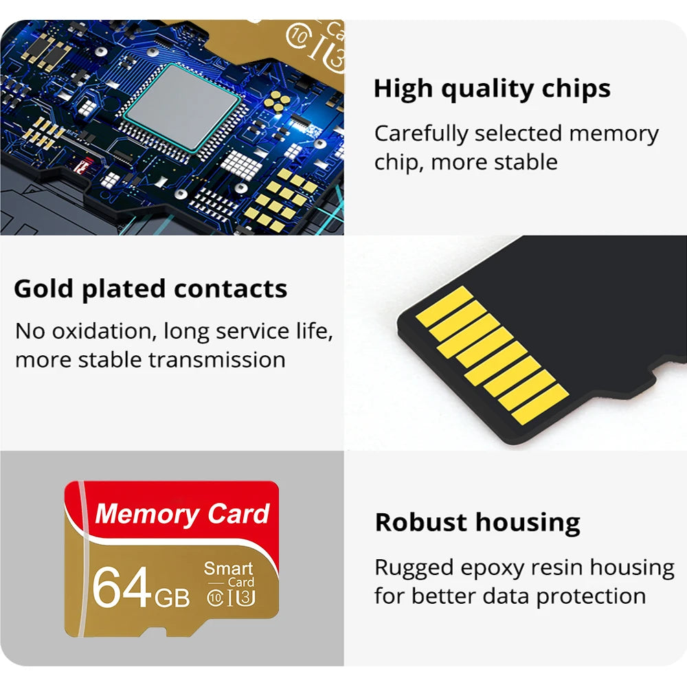 Memory Card 1GB 2GB 4GB 8GB 16GB 64GB Mini TF Cards 128GB memoria 32GB TF Card Flash Drive Micro Card Zpaxo