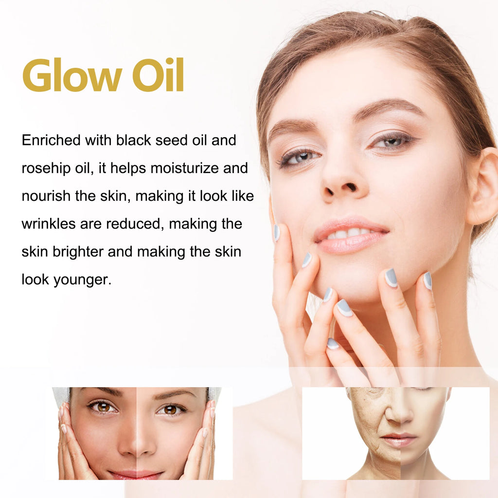 Facial Oil Anti Aging Face Treatment Hydrating Moisturizer Wrinkle Reducer for Dry Skin Rosehip Oil Brightening 30ml Non Greasy Zpaxo