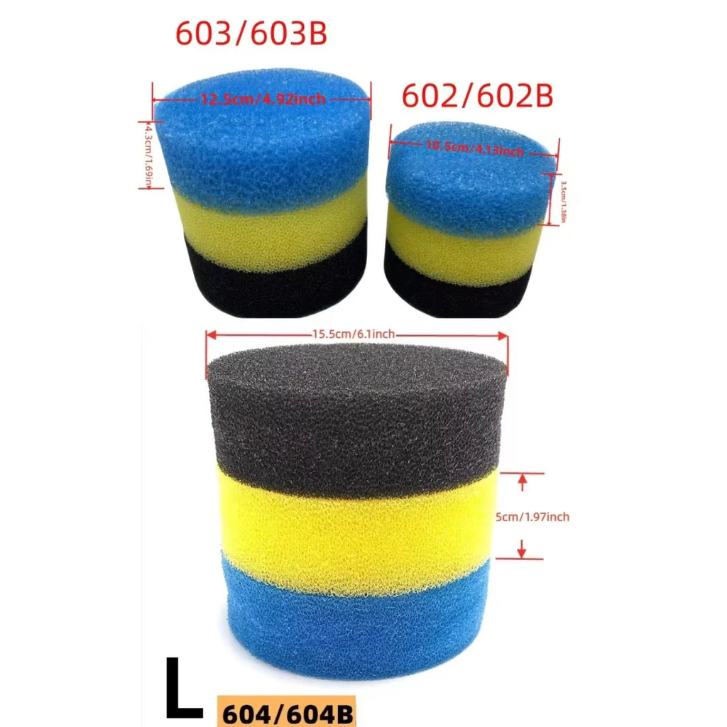 Replacement Filter Sponges SUNSUN HW-602 603B 604 External Aquarium