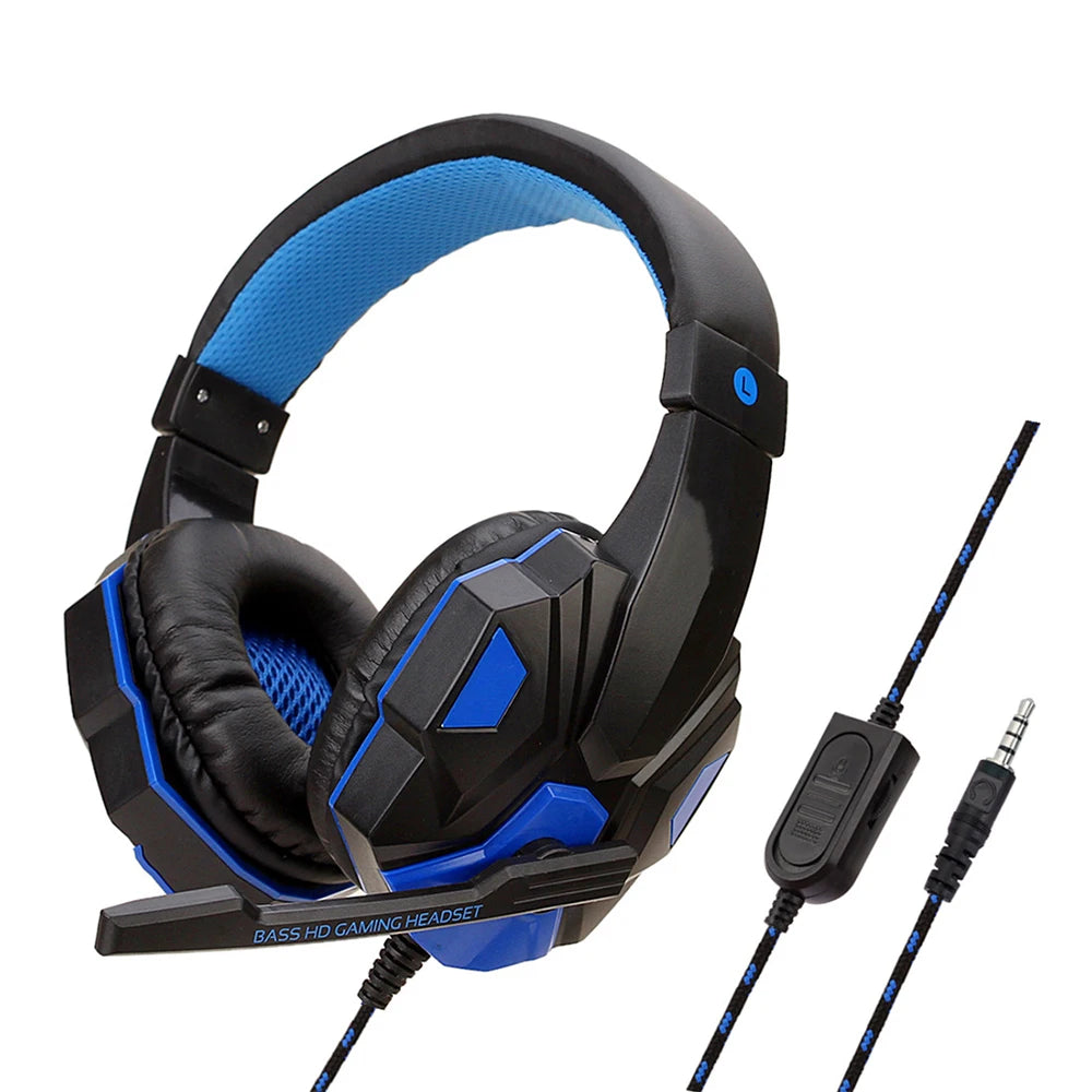 Wired Gaming Headsets 120 Adjustable Noise Cancelling Microphone Bass