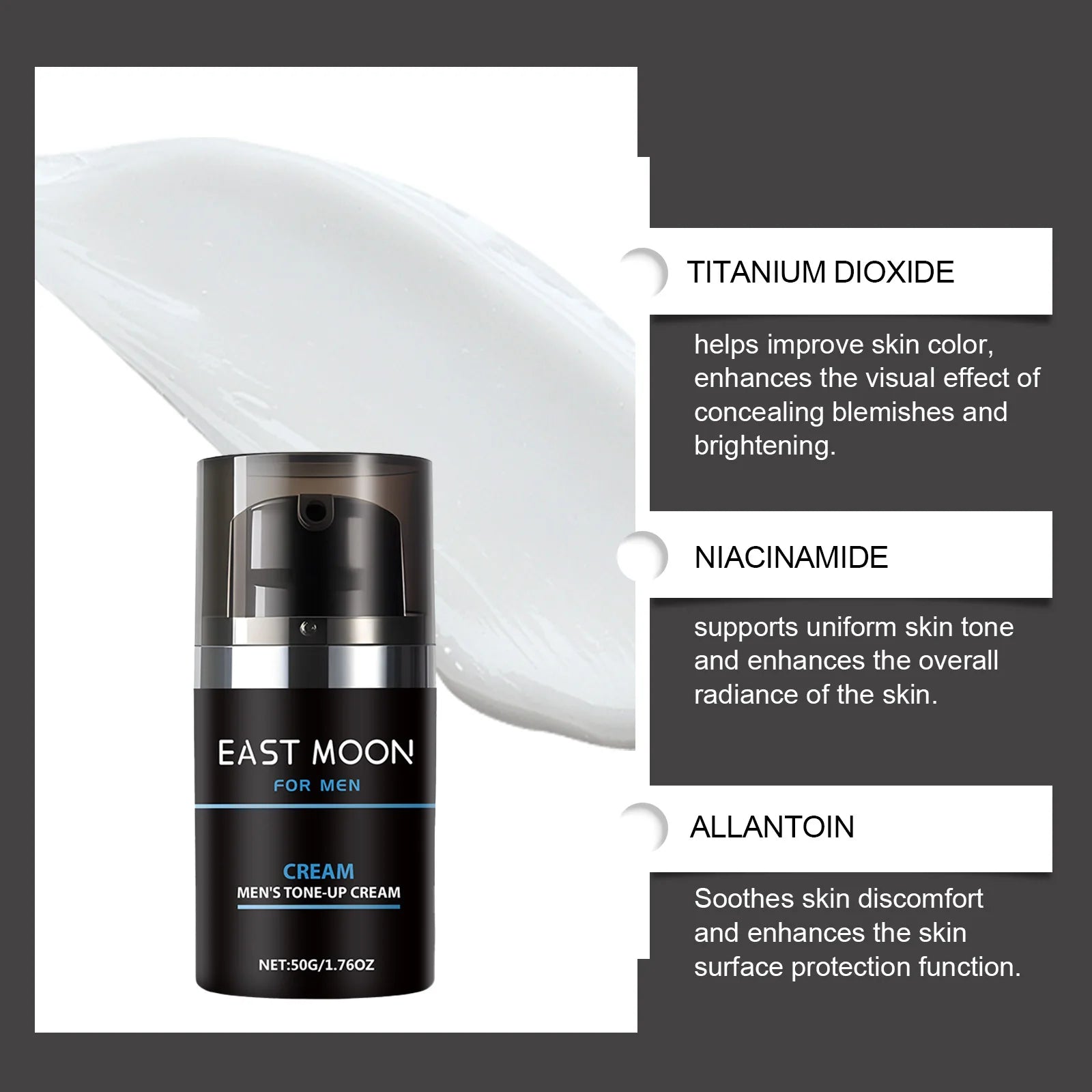 Men's Concealer Cream Nourishing Brightening Skin-Friendly Natural Conceal Fresh Hydrating Improves Dullness and Fatigue Concea Zpaxo