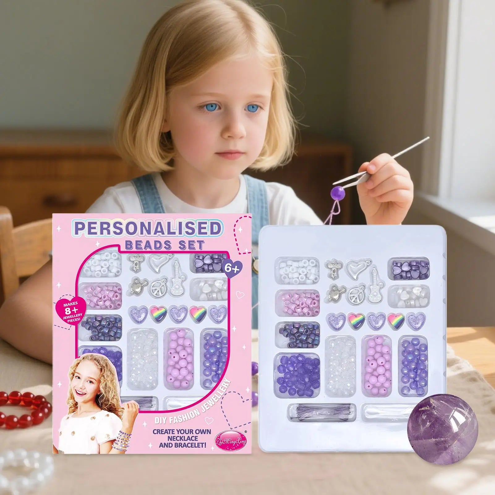 Bracelet Making Kit Charm Jewelry Making Kit Creative Interactive Crafts Accessories Kids Toys For Boy Men Kids Fans Girls Teen Zpaxo