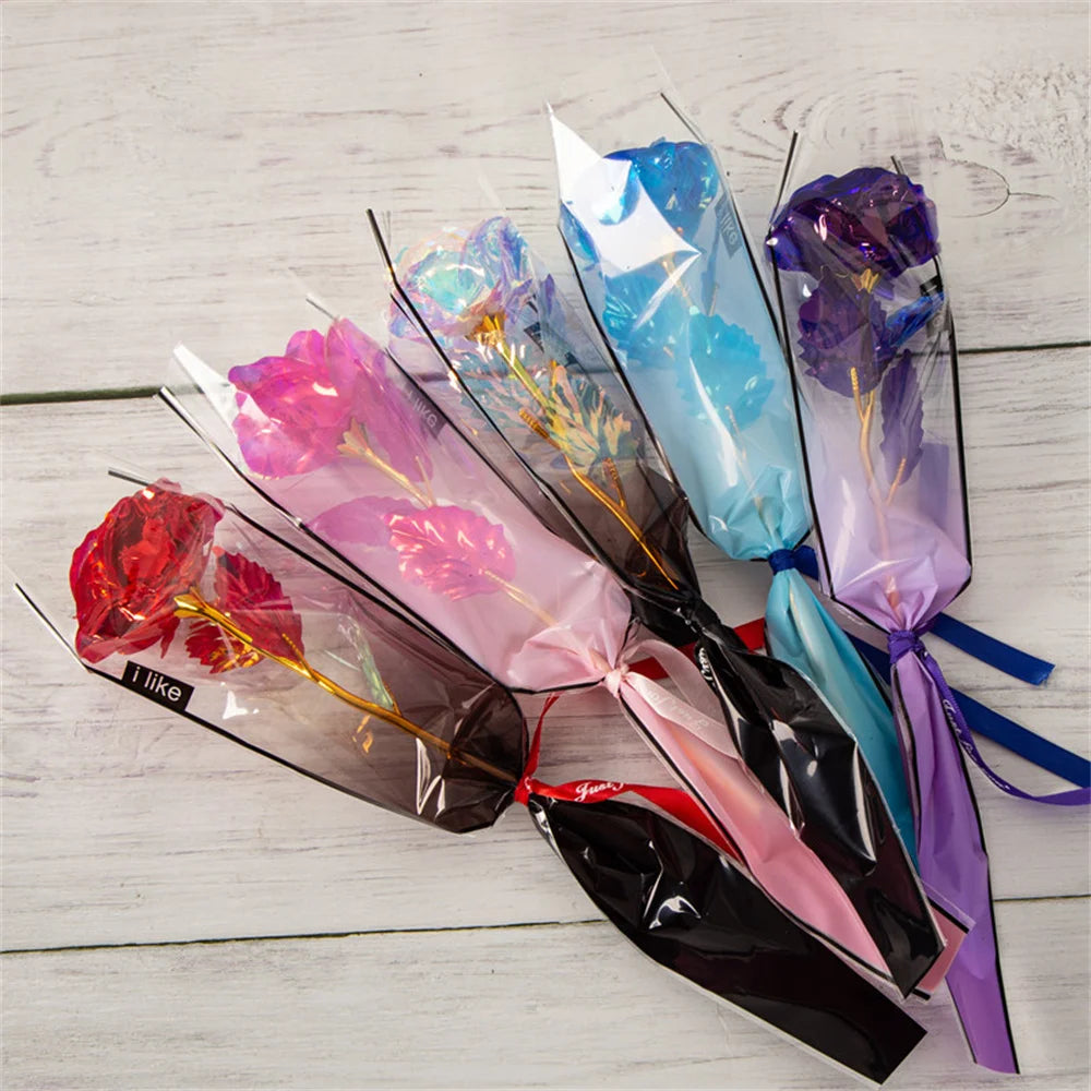 24K Gold Foil Eternal Rose – Luxury Artificial Flower Gift Artificial Gold Rose Zpaxo