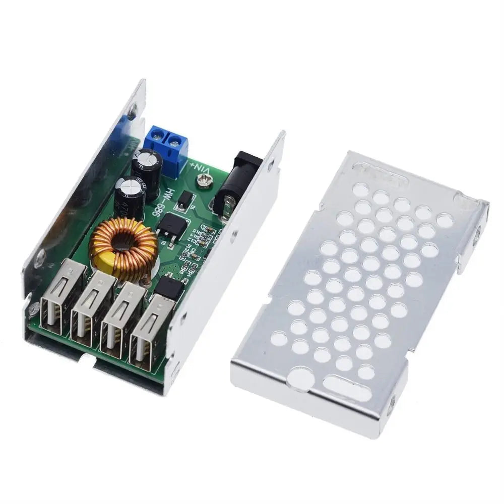 DC-DC Module 9V 12V 24V 36V To 5V Mobile Charger 4 Port USB Step-down Module Step-down Board Charging Board Buck Converter Zpaxo