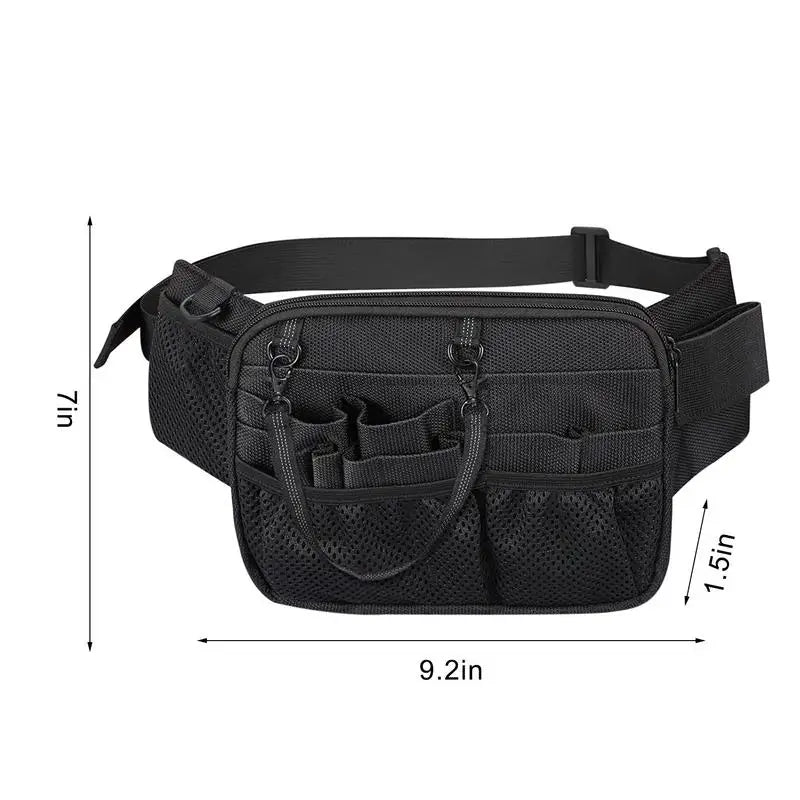 Multi Compartment Gear Pocket Nursing Organizer Belt Bag Utility