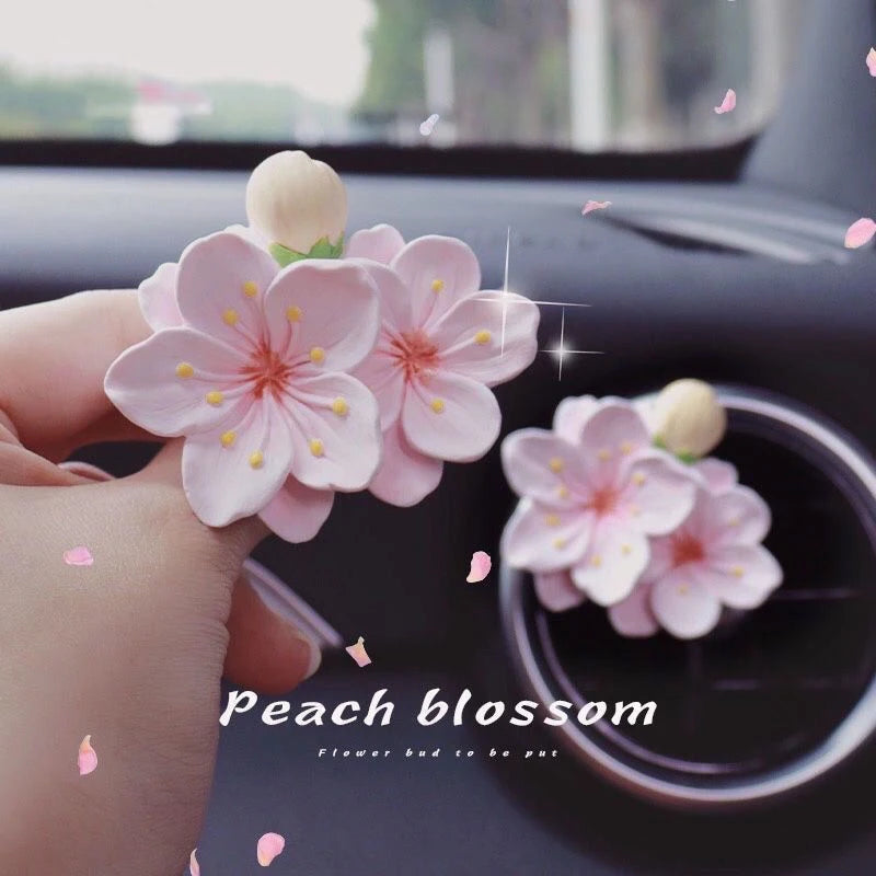 Peach Blossom Car Vent Clip Air Freshener | Aroma Diffuser