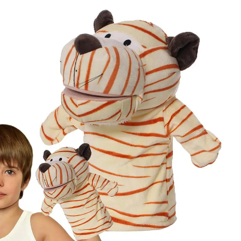 Hand Puppets 25cm/9.84 Inch Plush Finger Puppets Toy Funny Cartoon Doll Theater Performance Supplies For Boys And Girls Zpaxo