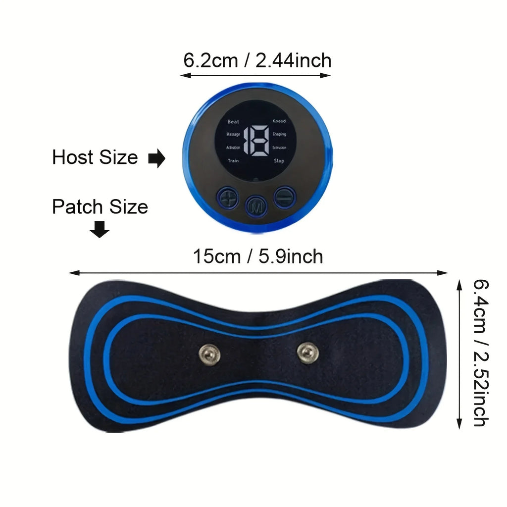 Electric Neck Massager Muscle Massage Stimulator Low Frequency Instrument Back Cervical Calf Patches Joints Relief Body Zpaxo