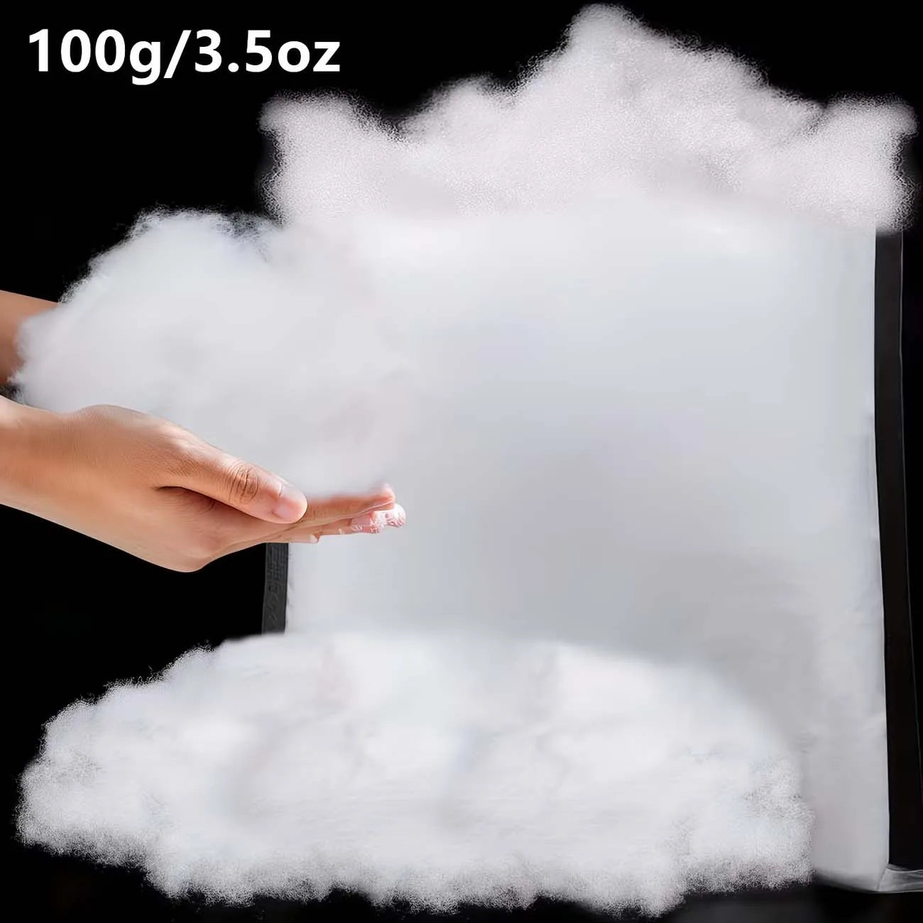Polyester Fiberfill Stuffing-Polyfill for Pillow Stuffing, Stuffed Animals and DIY Crafts, Firm Support Filling Sewing Zpaxo 100g