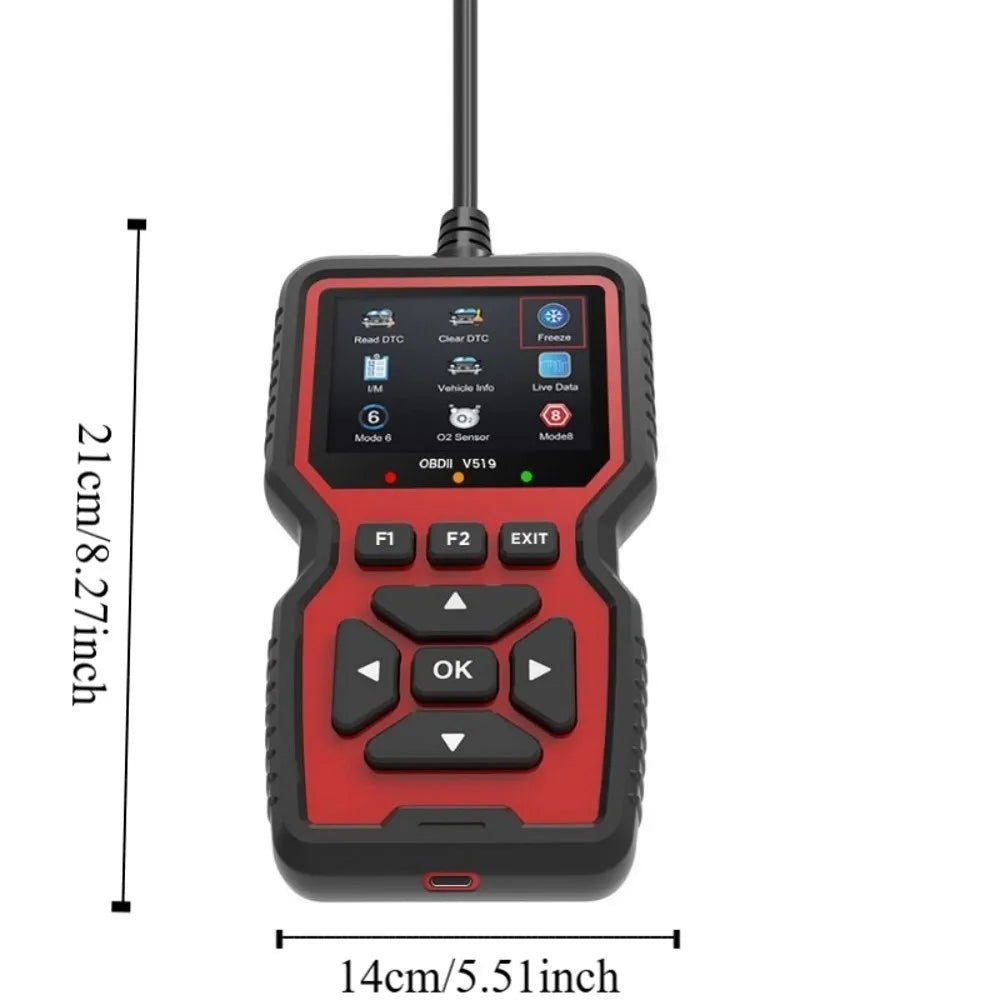 Real-time Data Automobile Fault Diagnosis Instrument Multi-language Zpaxo