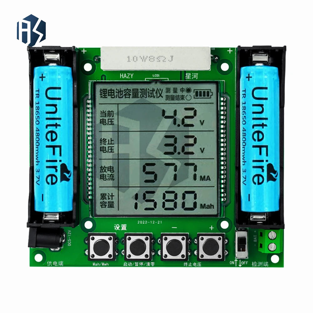 18650 Lithium Battery Capacity Tester Module High Precision XH-M239 LCD Digital Display True Capacity Module MaH/mwH Measurement Zpaxo