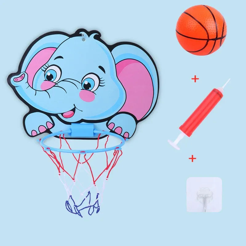 Kids Basketball Hoop Cartoon Creative Animals Stand Outdoor Indoor