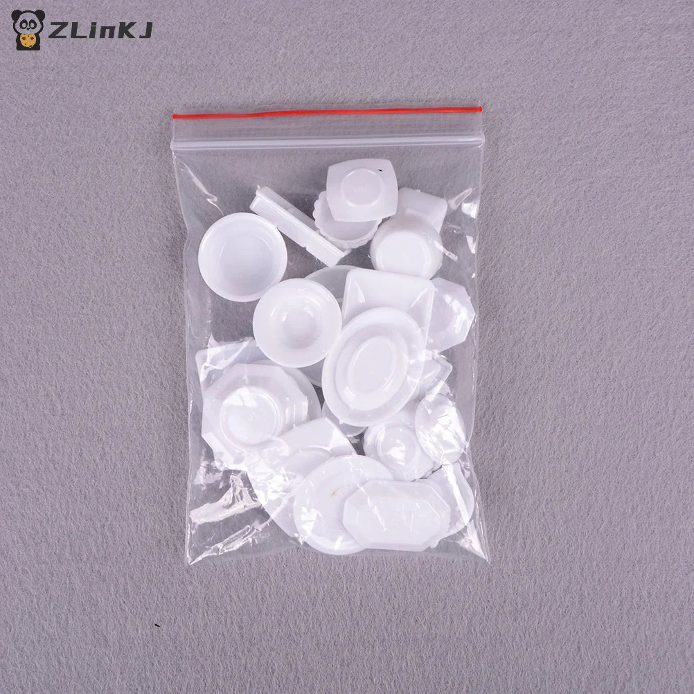 ▶33pcs Mini Dollhouse Miniature Kitchen utensils dish plate tableware Toys Zpaxo