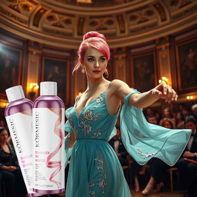 Color-protecting Shampoo Pink Setting Locking Care Enhance Retention Zpaxo