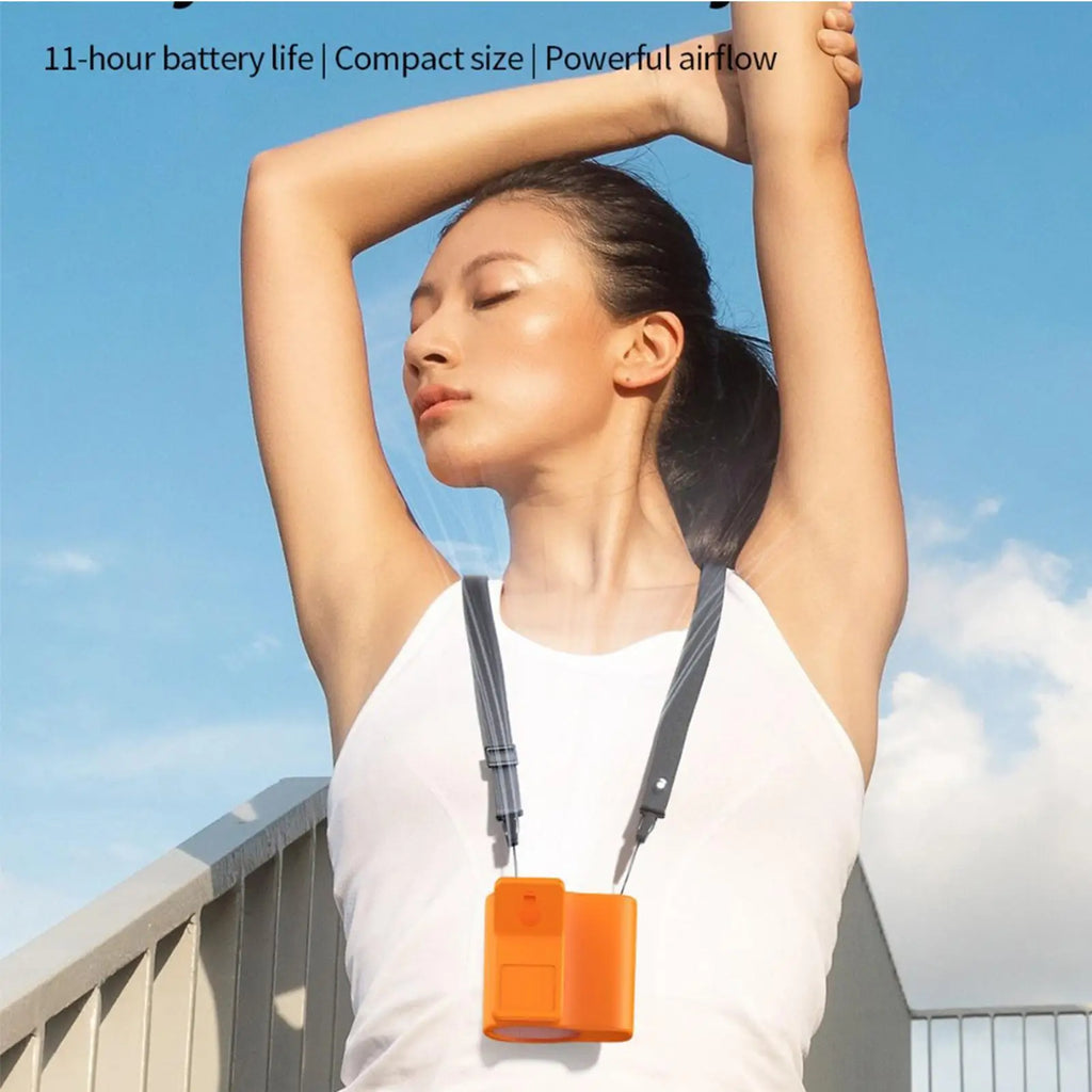 Clip Fan Portable LED Display Cooling 360 Rotation USB Rechargeable