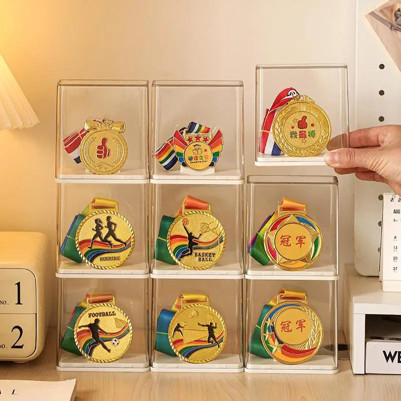 Medal Display Case – Dustproof Transparent Box | 1 or 2 Pack