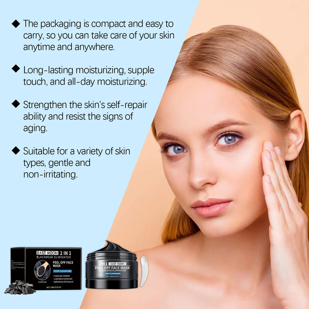 Bamboo Charcoal Blackhead Remover Mask Purifying Shrink Pore Deep Cleansing Oil Control Exfoliator Peel Mud Mask Skin Care Zpaxo