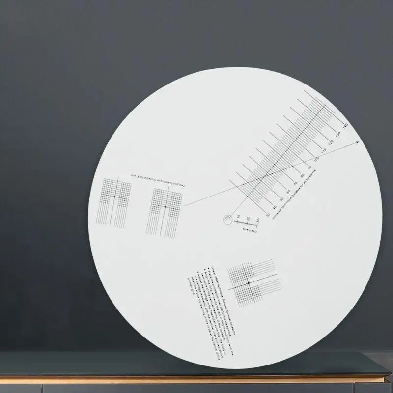 652F Mat LP Vinyl Calibration Plate Pickup Ruler Phono Turntable Zpaxo
