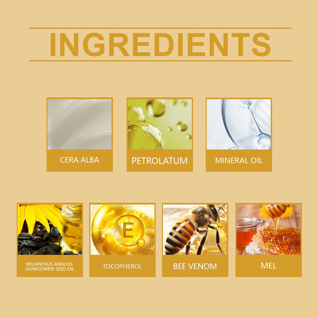 Hoygi Bee Venom Firming Serum Stick Anti Wrinkle Cream Lifts Tightens the Skin Solving Wrinkles Fine Lines Natural Serum Zpaxo