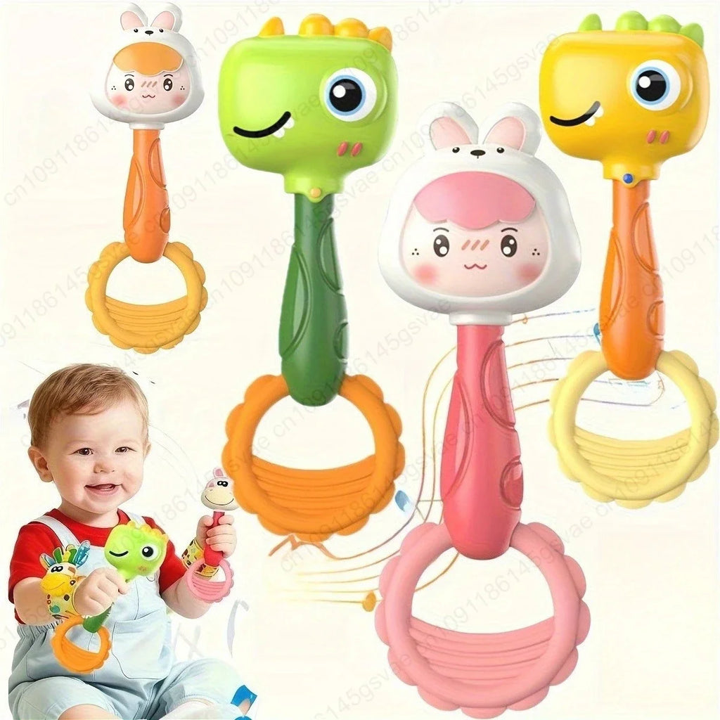 2-Pack Baby Rattle Toys – Animal Shape Infant & Toddler Rattles Baby Rattle Toy Zpaxo