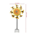 Wind Spinners Outdoor Bee Sunflower Motion Art Sculpture Decor Yard