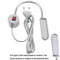 30 LED Industrial Sewing Machine Lighting Lamp Clothing Machine Accessories Work Light 360° Flexible Gooseneck Industrial Lights Zpaxo AC220V EU Plug-1