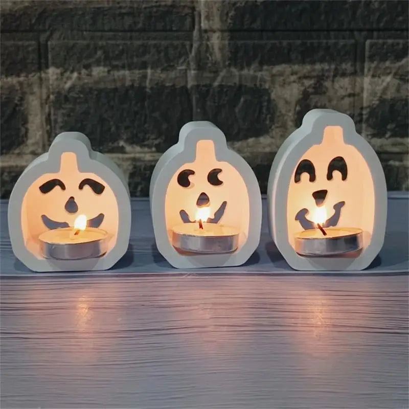 Halloween Themed Silicone Molds 4 Cavities Pumpkins Mould