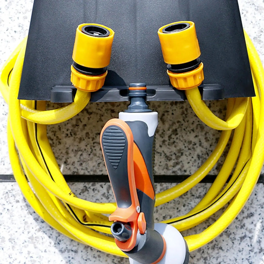 Garden Hose Holder Wall Mounted Space Saving Rack Water Hose Holders for Outside for Yard Farm Patio Beach Lawn Window Car Zpaxo