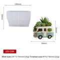 3D Vintage Bus Car Succulent Pot Silicone Mold DIY Succulent Planter Flower Pot Cement Plaster Pen Holder Candle Holder Mold Zpaxo Bus