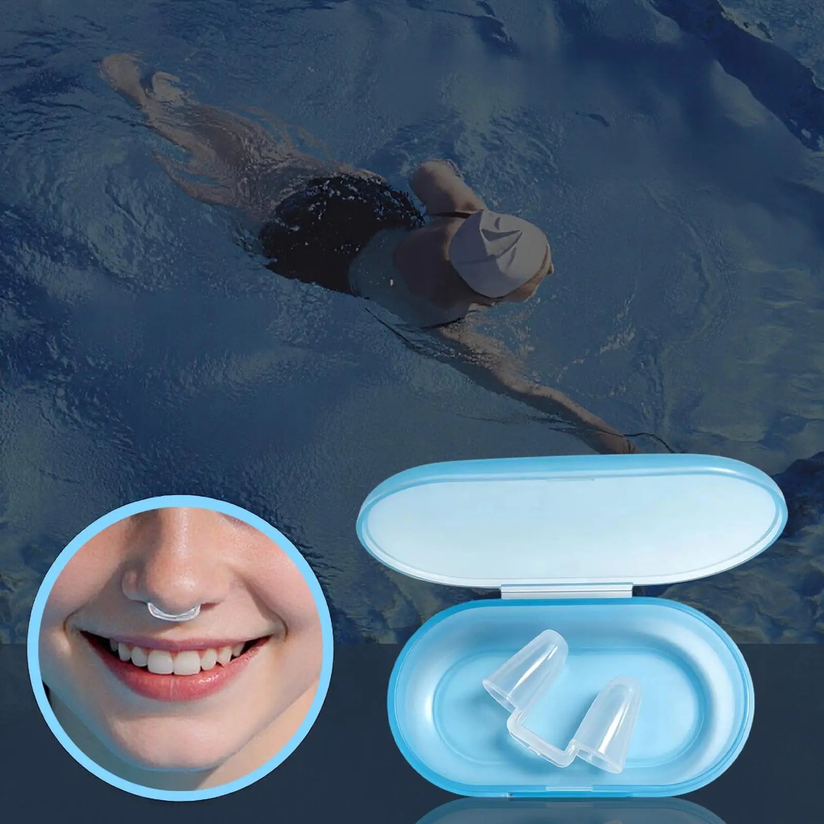 Silicone Nose Clips Swimming Anti Choke Water Plug Snorkel Diving
