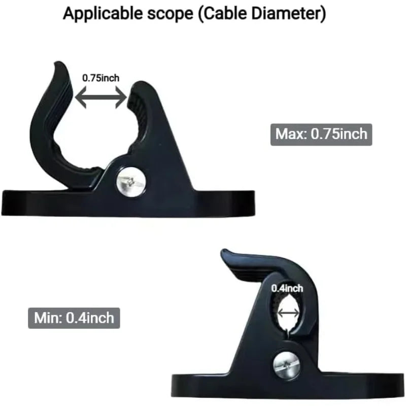 EV Charger Cable Wall Mount Bracket & Clamp – 2-Pack