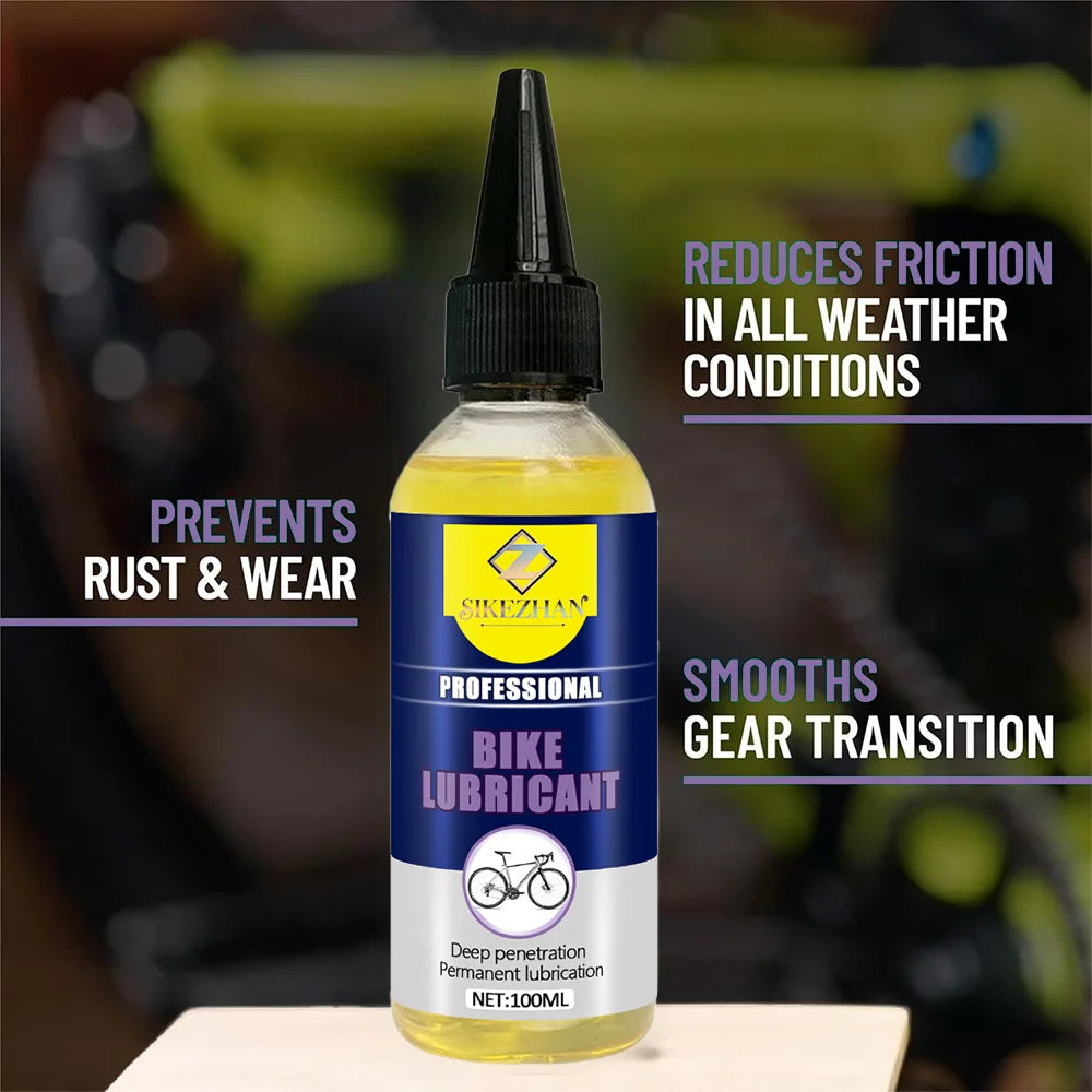 Professional Bike Lubricant Oil All Weather Protection Long Lasting Reduces Friction & Noise - MTB Road Bicycle Maintenance Lube Zpaxo