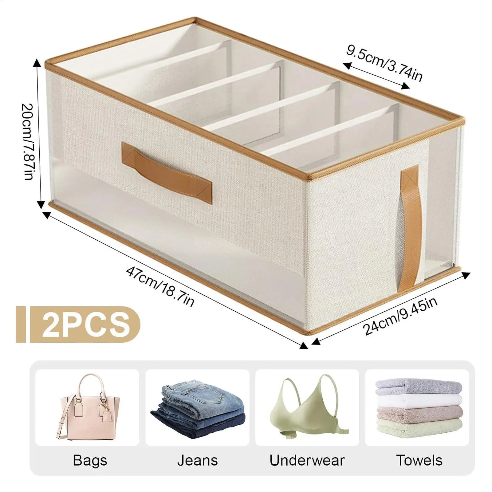 Purse Organizer Foldable Wardrobe Totes Holder Closet Jeans Sweater