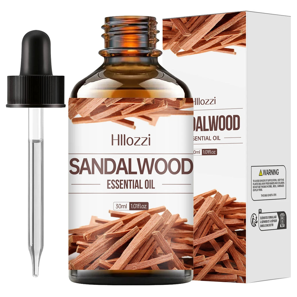 100ml/60ml/30ml Sandalwood Essential Oil for Candle Making Soap Making Diffusers Aromatherapy Fragrance Oil Zpaxo 30ML SANDALWOOD Other Sandalwood