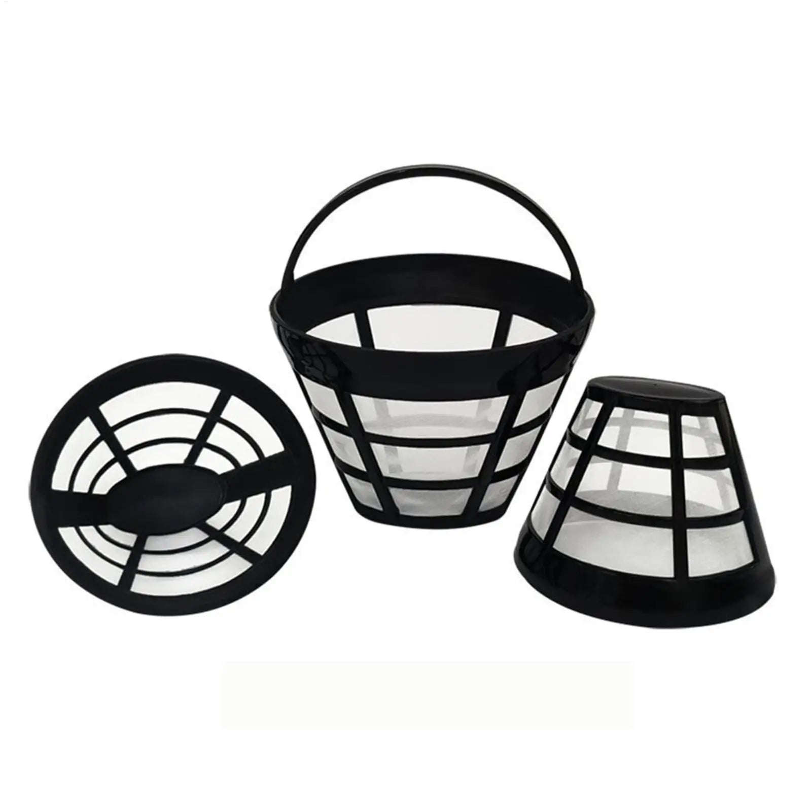 Reusable Coffee Filter Basket Cone Shape Fine Mesh Strainer Cup Maker